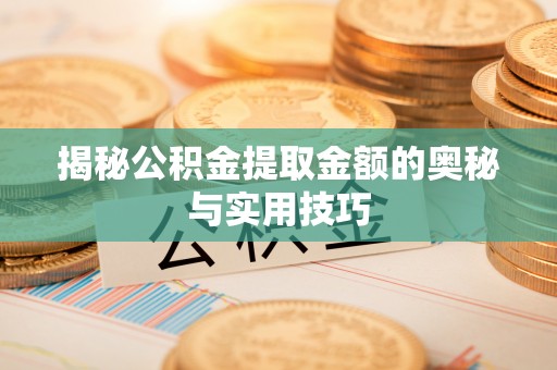 望谟揭秘公积金提取金额的奥秘与实用技巧