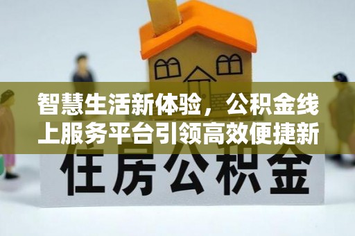 通山智慧生活新体验，公积金线上服务平台引领高效便捷新潮流
